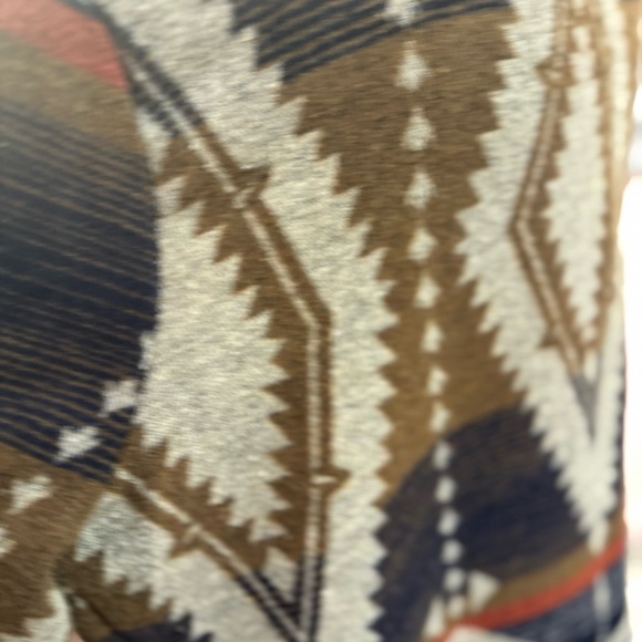 Boho Fringe Open Front Jacket - Multicolor Aztec - Picture 6 of 7